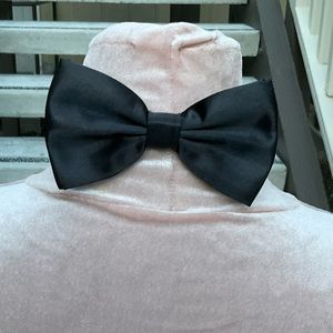 Black Satin Bowtie prom formal wedding